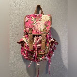 Candies pink floral backpack